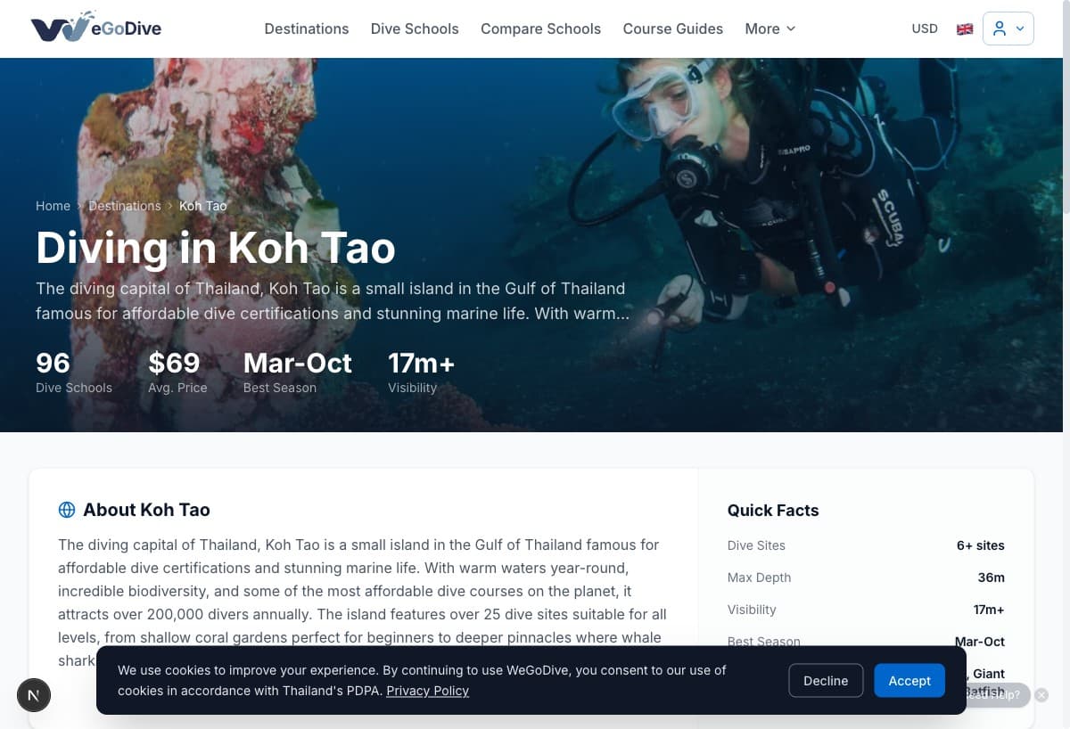 Koh Tao Diving: The Complete 2026 Guide